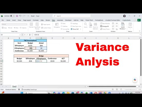 Variance Analysis in Excel: Make a Bridge to Explain Variances With Ease! #finance #FP&A #excel