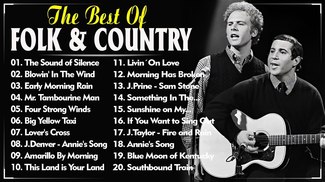 Old Time Folk & Country Music 🏆 Folk & Country Music Collection 70's 🎶