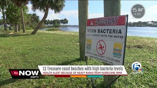 Bacteria levels high at some beaches