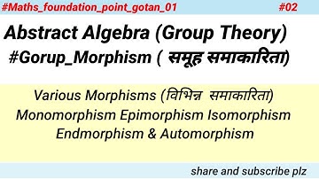 #Various&Morphisms #homomorphism #abstract_algebra #group_theory