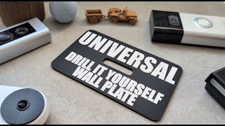 Non Adhesive Drill it Yourself Wall Plate Mount Compatible With All Video Doorbells