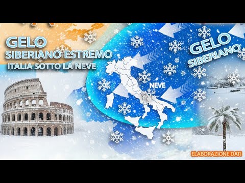 Video METEO - NEVE DEVASTANTE IN ARRIVO: NEVE IN PIANURA E IL GRANDE GELO !!!
