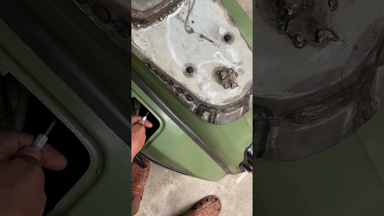 Bajaj Chetak seat alteration 