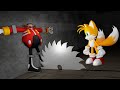 Tails attacked by Dr Eggman - Sonic And Tails - Good Ending ( FNF Animation)