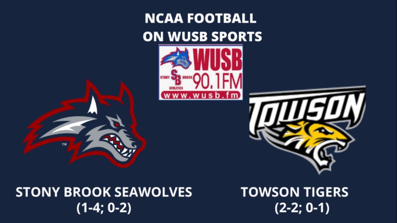 WUSB.FM: NCAA Football Stony Brook vs Towson October 10, 2021- Full Game Broadcast