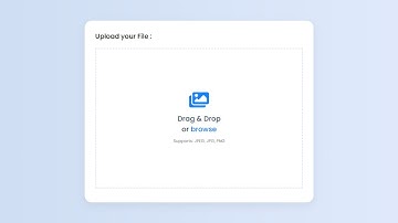 Drag & Drop or Browse - File Upload Tutorial using HTML CSS and JavaScript