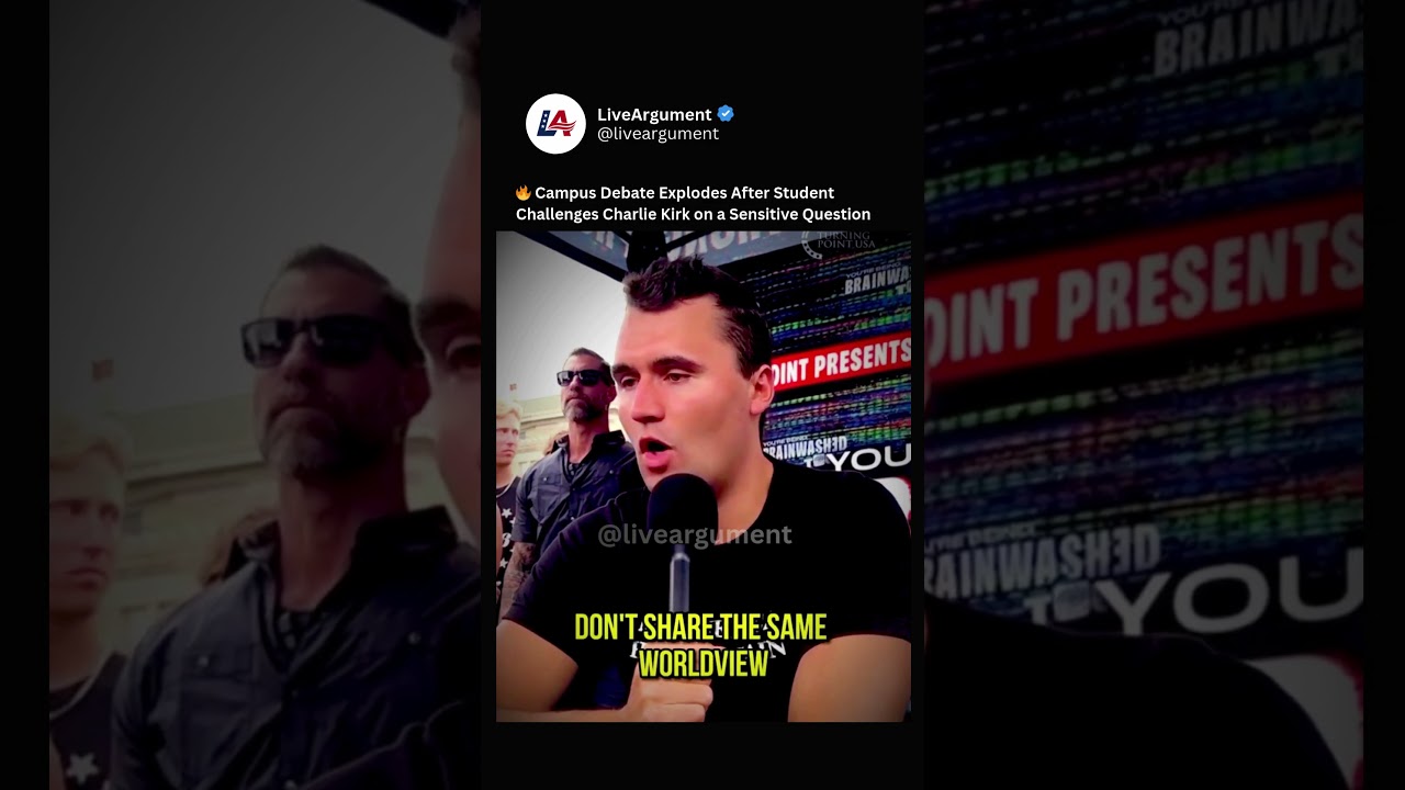 Student Tries to Corner Charlie Kirk With a Statistic—Then the Crowd Reacts 