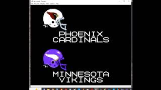Tecmo Super Bowl Playoffs Wild Card Cardinals Season Cardinals vs Vikings And Scores
