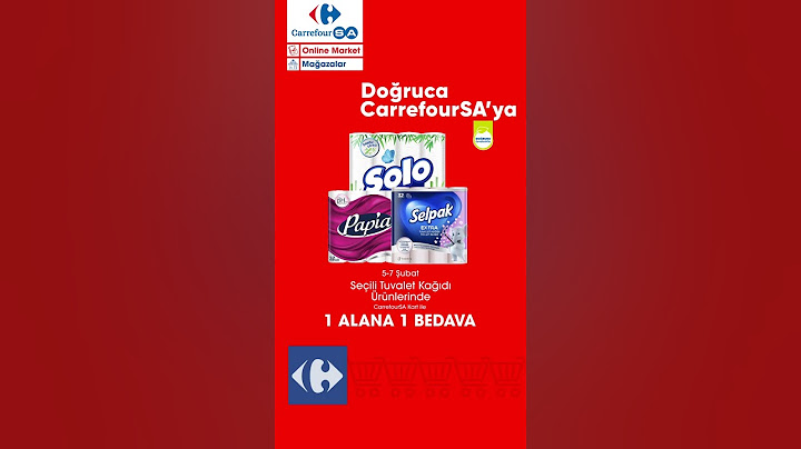 Seçili tuvalet kağıdı ürünlerinde 1 alana 1 bedava fırsatı CarrefourSA'da!