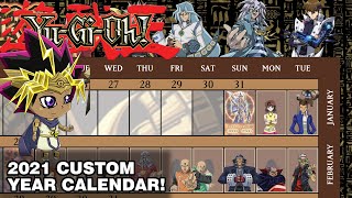 Yu-Gi-Oh! 2021 Custom Year Calendar Planner!!