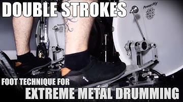 DOUBLE STROKES TECHNIQUE / HEEL-TOE [Extreme Drumming]