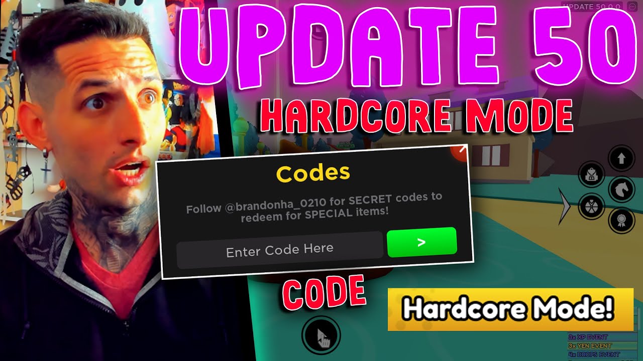 UPDATE 50 ANIME FIGHTERS CODES ROBLOX *HARDCORE MODE* 