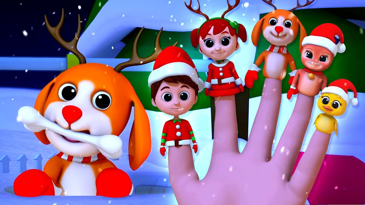 Christmas Finger Family Song and Nursery Rhyme for Babies - YouTube