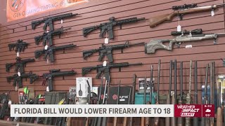 Florida Lawmakers discusses bill for lowering age to purchase certain types of firearms