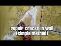 How to repair(fix) cracks in wall 2019 (simple method) |  Dr fixit crack paste