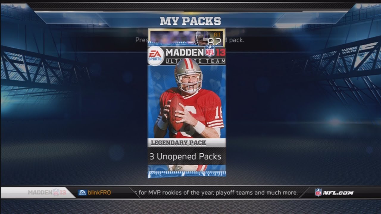 Madden 13 - Ultimate Team Legendary Pack Opening #1