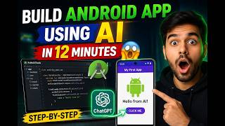 Build Android App Using AI in 12 Minutes 🤯 (Android Studio)