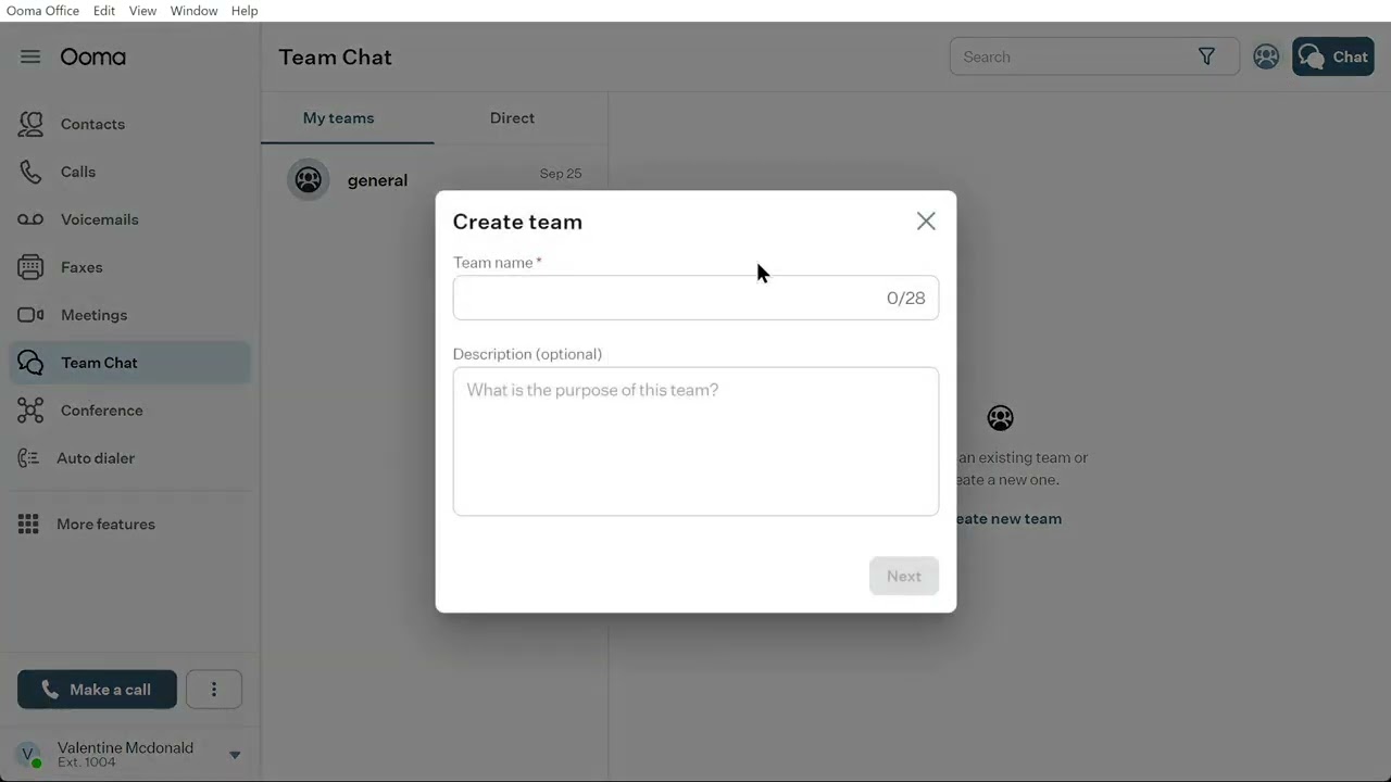 14. Ooma Office Tutorial: Team Chat Module