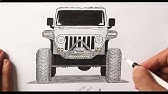 Cara Menggambar Mobil Jeep Wrangler Rubicon How To Draw A Jeep Wrangler Rubicon Car Youtube