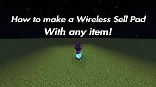 How to make a Wireless Sell Pad in MCPE | **UPDATED** | 2022