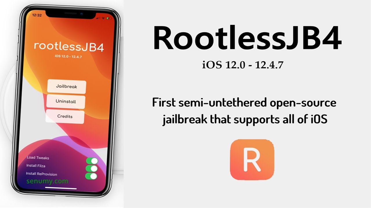 RootlessJB  jailbreak for iOS 12 to iOS 12.4.9