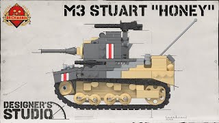 M3 Stuart Honey - Custom Lego - In The Designer’s Studio