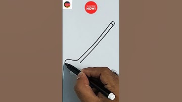 Draw a simple hockey using these simple steps #shorts #ashortaday Canvassing Passion