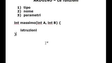 Arduino: le funzioni
