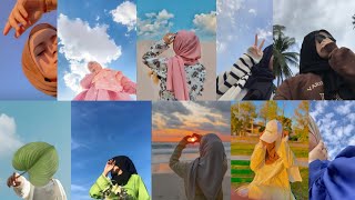 hijabi 😱❤️‍🔥🍂aesthetic with hidden face|| 💡new trending stylish poses in girls||@Pics_zzzz14 screenshot 3