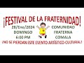 Festival de la fraternidad 2024