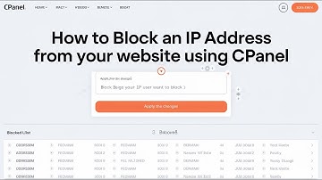 How to Block an Ip Address From Your Website Using Cpanel
