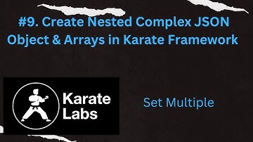 #9. Geneste complexe JSON-objecten en -arrays maken in het Karate Framework