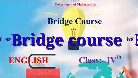 Bridge course day 6 Class 4         subject-English Urdu Marathi Hindi medium