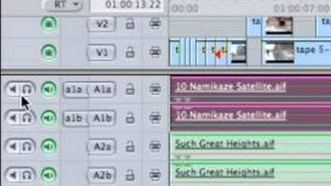 Final Cut Pro 5 Tutorial: Timeline  : How to Use Timeline Audio Controls in Final Cut Pro 5