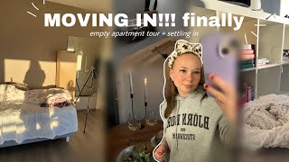 I'm finally MOVING IN!!!🎀 + empty apartment tour
