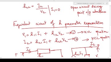 h parameter of  two port network-ktu, circuits and networks, module 5
