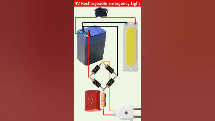 4V Rechargeable Emergency LED Light || Rechargeable Torch Light | How to Make Rechargeable LED Light