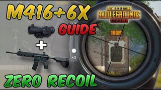 M416 + 6X Zero Recoil Sensitivity || 6X Zero Recoil Gyroscope players BGMI JimmyGamingop