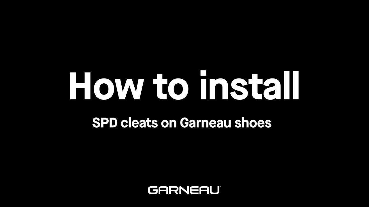 How To Install SPD cleats on Garneau shoes 