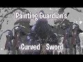 Painting Guardians Curved Sword