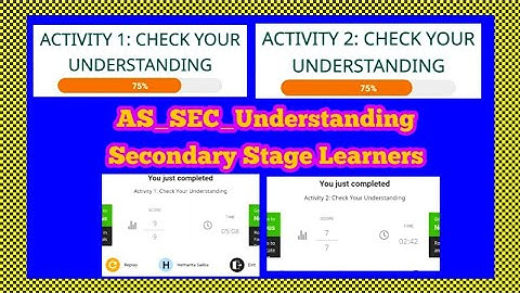 Understanding Secondary Stage Learners | AS_SEC_Understanding Secondary Stage Learners | Activity 1