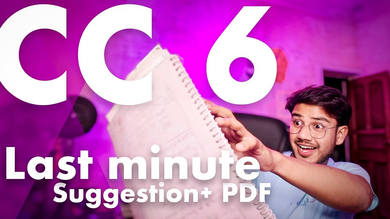 CC 6 last minute suggestion note with PDF | semester 3 exam | CC 6 ...
