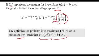 SVM Part  5 | Maximizing the margin - an intuitive approach to the SVM optimization problem.