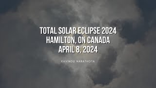 Total Solar Eclipse 2024 | Timelapse | 4K