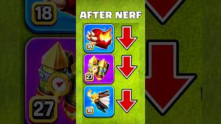Don’t Use Old Attacks After This Nerf 🤯NEW META STILL OP 🤯Clash of Clans #Shorts #coc
