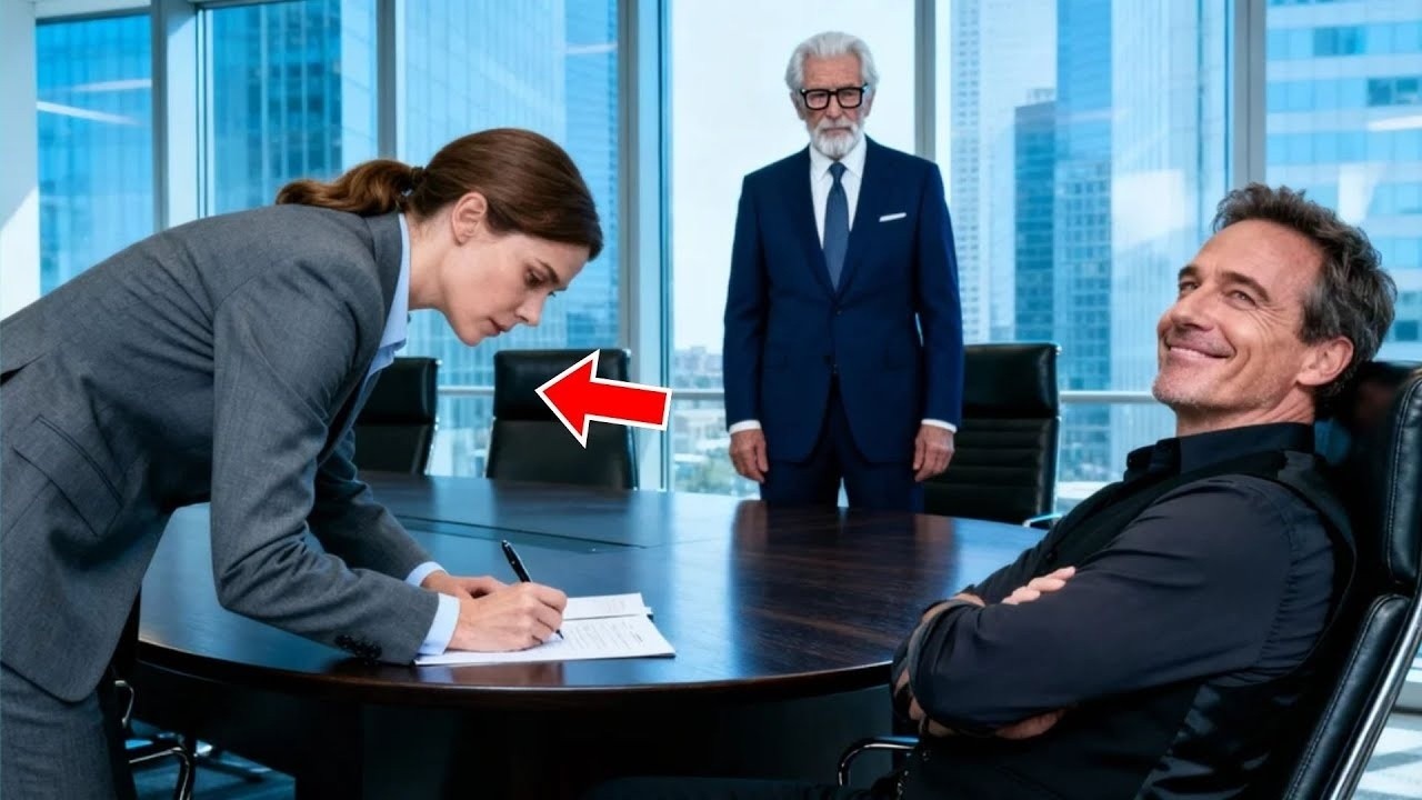 Sie unterschrieb die Scheidung wortlos – nichtsahnend, dass der Milliardär hinten ihr Vater war