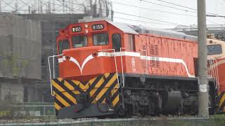 7202次 散裝貨列 本務R155柴電機車 回送E234電力機車+R66柴電機車 斗南接近/ TRA EMD G22-CU+GE E42C+EMD G12 leading manifest train