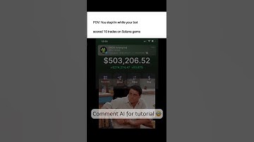 POV: You slept in while your bot scored 15 trades on Solana gems