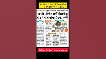 छात्रों के साथ धोखा 😭 8वीं 9वीं 11वीं की परीक्षा में बड़ा बदलाव || JAC Board Exam Pattern 2026