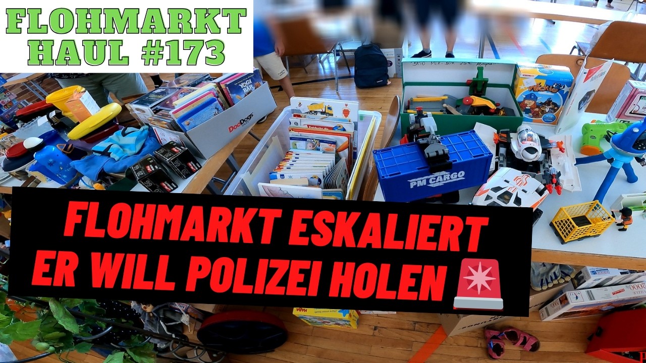 Er will die Polizei wegen mir rufen! 👮‍♂️🚨 Flohmarkt eskaliert KOMPLETT - Videospiele Retro Vintage